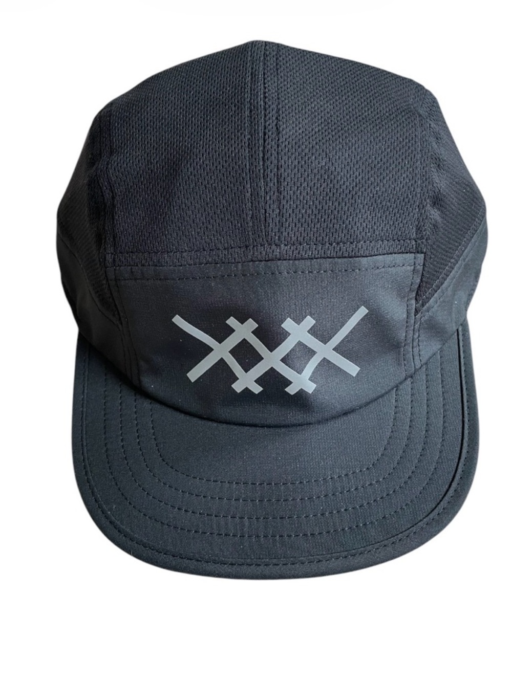 NWT RHONE 5 Panel Hat Extra Mile Cap Running Gym Brand New Black